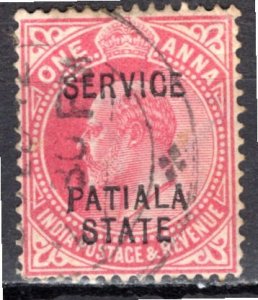 India:, Patiala 1903; Sc. # O21, Used Single Stamp