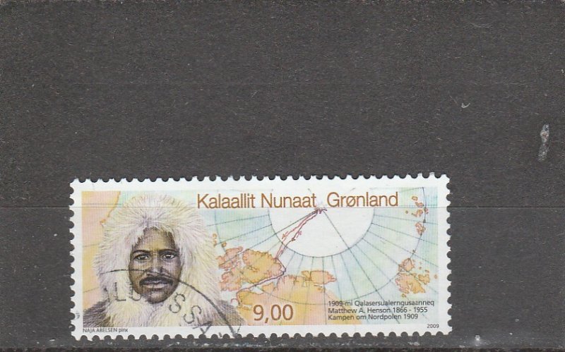 Greenland  Scott#  543  Used  (2009 Matthew Henson)