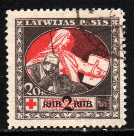 Latvia #B13    used