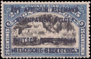 German East Africa #N20, Incomplete Set, 1916, Hinged