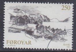 Faroe Islands sc#85 1982 250o Kvivik used
