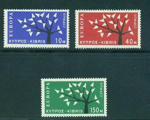 Cyprus 1963  Europa  SC 224-226 SG 219-221 MLH