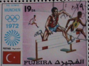 ​FUJEIRA STAMP-1972 OLYMPIC GAMES MUNICH'72 - CTO COMPLETE-LARGE SET SHEET VF