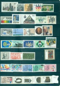 Germany - 1987 Year Set Complete MNH. $37.70.