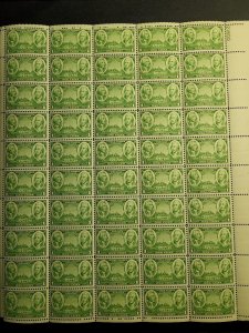US SC# 785 Army Series: Washington and Greene Full Sheet