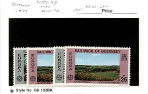 Guernsey, Postage Stamp, #147-148 (2 Sets) Mint NH, 1977 Europa (AB)