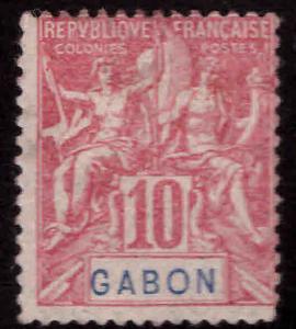 GABON Scott 20 MH* Navigation and Commerce stamp