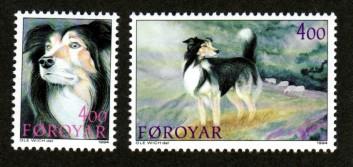 Faroe Islands 266-267 Mint NH MNH Dogs!