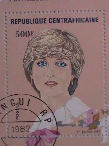 1982 REPUBLIC OF CENTRAL AFRICA 21ST ANNIVERSARY OF LADY DIANA