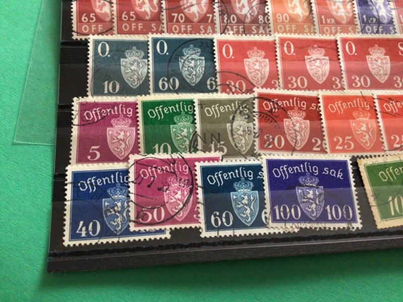 Norway Official used  stamps A12046
