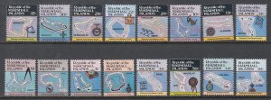 Marshall Islands 35-49A Maps MNH VF