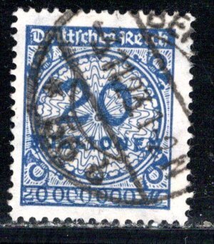 Germany Reich Scott # 287 used, exp h/s, Mi # 319APa