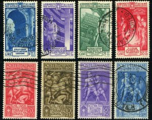 ITALY #B39-B42 #B43-B46 Semi Postal Stamp Collection EUROPE 1935-1941 Used