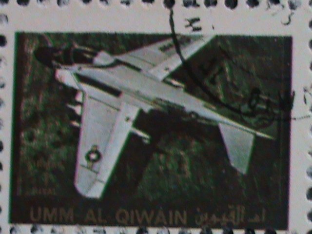 ​UMM AL QIWAIN-1973 WORLD FAMOUS OLD AND NEW PLANES CTO MINI SHEET VERY FINE