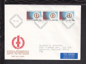 Finland 1976 Typed FDC BIN