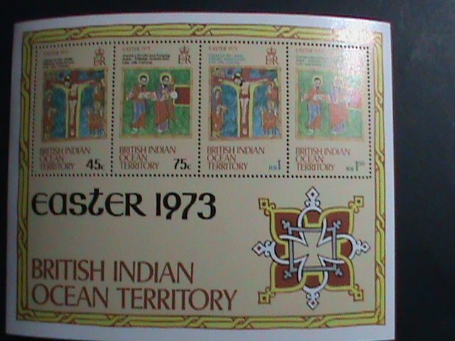 ​BRITISH INDIAN OCEAN TERRITORY STAMP:1973 SC#53a-17TH CENTURY-CRUCIFIXION MNH