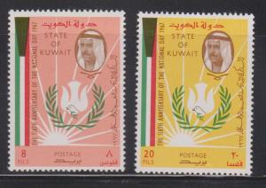 KUWAIT Scott # 252-3 MNH - 6th National Day