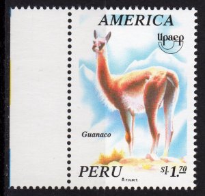 PERU 1995 Sc#1115 GUANACO AMERICA UPAEP Single MNH