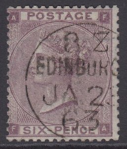 SG 83 6d deep lilac. Superb used with an upright Edinburgh CDS, Jan 2nd 1863