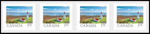 qt. Point Prim LIGHTHOUSE = FAR and WIDE = $1.15 Coil Strip 4sts MNH Canada 2024