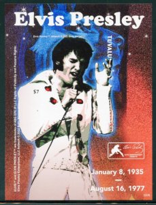 NEVER OFFERED TUVALU 2022 ELVIS PRESLEY IMPERF SOUVENIR SHEET MINT NH