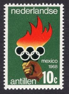 Netherlands Antilles  #313  1968  MNH Olympic games Mexico 10c  olympic flame