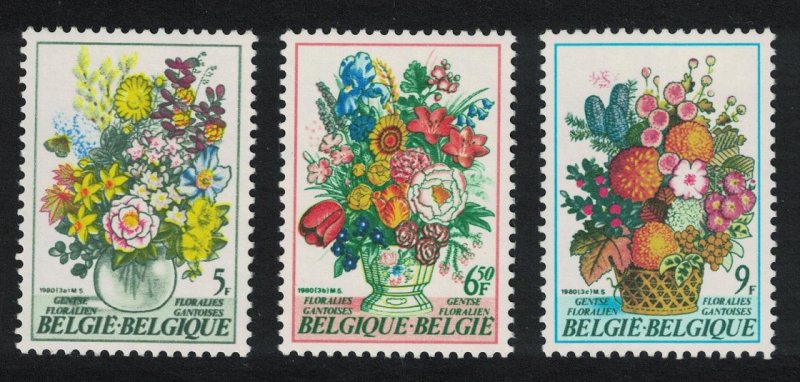 Belgium Ghent Flower Show 3v SG#2586-2588