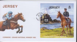 Jersey 2013, Corbiere  Miniature Sheet  on FDC