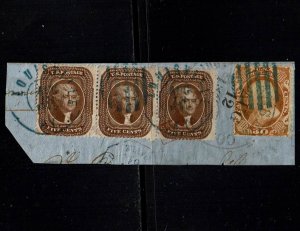 Scott #30A and #38 VF+-used.