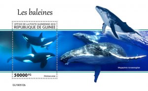 Guinea 2019 MNH Marine Animals Stamps Whales Killer Whale Orca 1v S/S