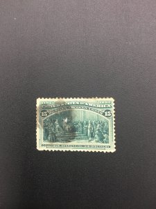 US stamp,  Scott 238,  used, Genuine,  List 2616