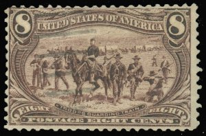 Scott #289, Mint-Fine-OG-NH, Trans-Mississippi, SCV $430.00!