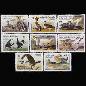 BARBUDA 1985 - Scott# 705-12 Birds Opt. Set of 8 NH