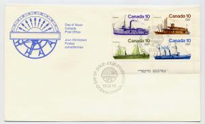 Canada First day cover #703a, Ships