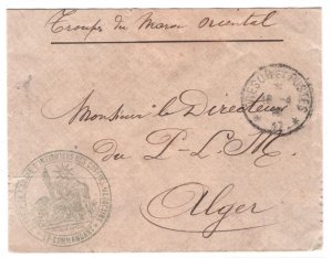 France Cols MOROCCO Cover Military *TRESOR ET POSTES 17 OUDJA DEBDOU* 1913 KS19