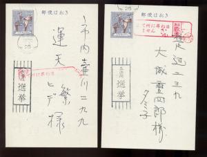 Ryukyu Islands Scott #UZE30 & UZ30A (VOE-30 & 30A) Election Cards (#RY UZE30A-1)