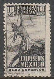 MEXICO E4, 10¢ Archer. Special Delivery, USED. F-VF. (784)