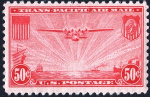 SC#C22 50¢ China Clipper (1937) MLH