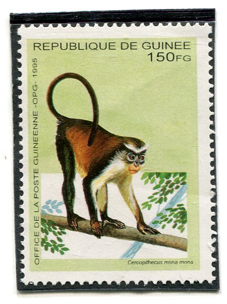 Guinea 1995 AFRICAN MONKEY GUENON 1 value Perforated Mint (NH)