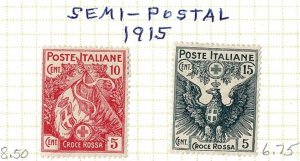 Italy #B1-2 MH cpl Red Cross
