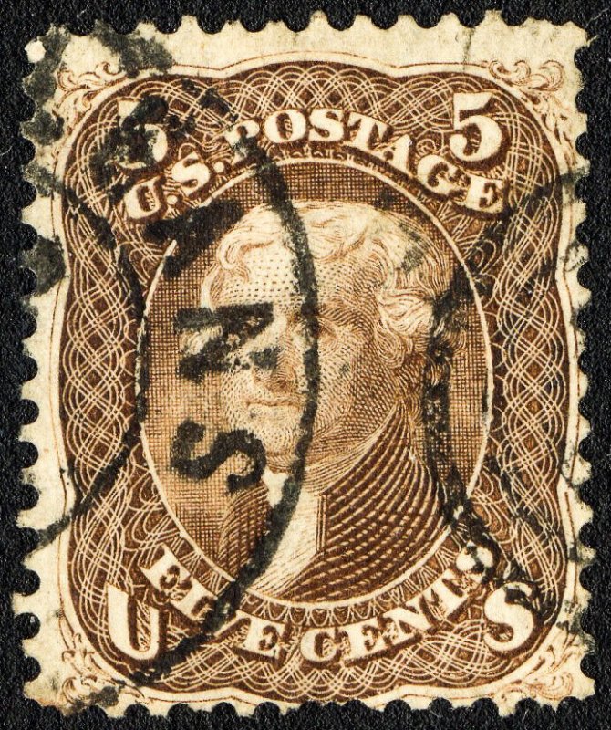 US Stamps # 95 Used VF Nice Color And Neat Cancel Scott Value $850.00