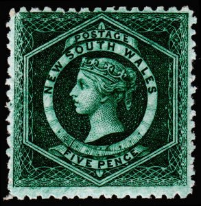 New South Wales Scott 65, Perf. 11x12 (1882) Mint H F-VF, CV $12.50 M