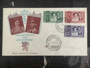 1953 Luxembourg First Day Cover FDC Josephine And Jean Complete Set