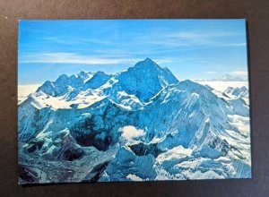 1979 Nepal Postcard Cover Kathmandu Swiss German Mount Makalu Expedition