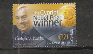 Cyprus  Scott#  1154  Used  (2011 Christopher A. Pissarides)