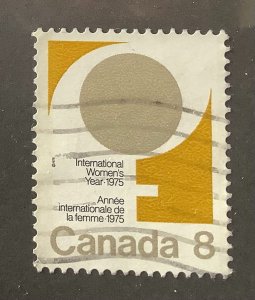 Canada 1975 Scott  668 used - 8c, International Women's Year