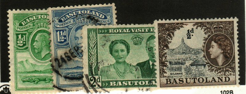 Basutoland #1 MH, 20, 36 used, 46 MH