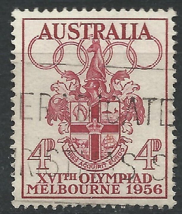 Australia 1956 - Melbourne Olympics 4d - SG290 used