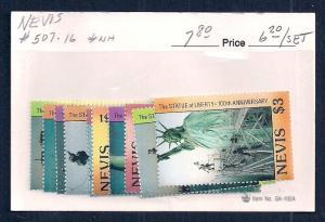 NEVIS Sc#507/516 Mint Never Hinged Complete Set