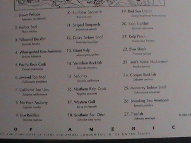 ​UNITED STATES-2009-SC#4423 KELP FOREST WILDLIFE- MNH FULL SHEET - VERY FINE